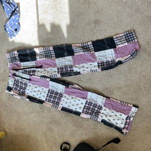 victoria’s secret XS patterned patches pajama pant